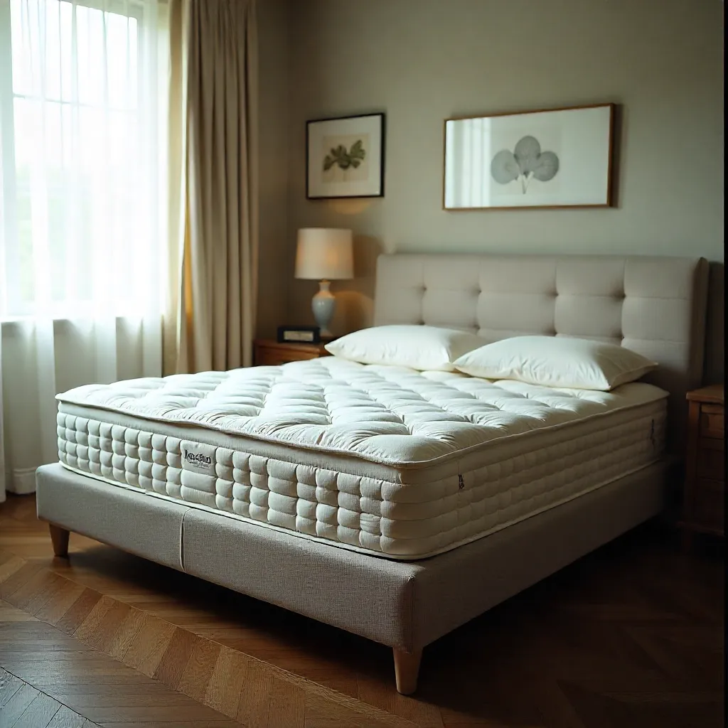 Bedroom with anti-dust mattress and furniture choices