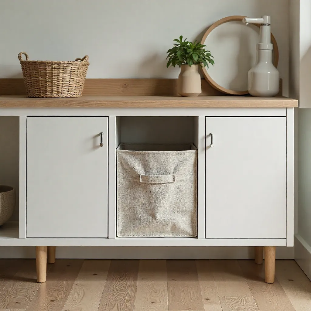 Natural photography of a clean living room setup